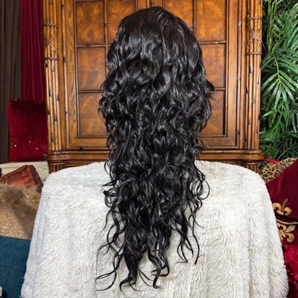 Pazazz PL-Judi Designer Collection 27" Lace Front Wavy Color 1B Synthetic Wig - Picture 12 of 16